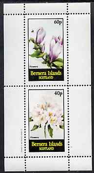Bernera 1982 Flowers #24 perf set of 2 values unmounted mint, stamps on flowers