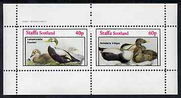Staffa 1982 Birds #82 perf set of 2 values unmounted mint, stamps on birds