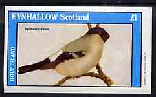 Eynhallow 1982 Birds #47 (Bullfinch) imperf souvenir sheet (£1 value) unmounted mint, stamps on birds