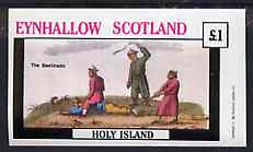 Eynhallow 1982 The Orient (The Bastinado) imperf souvenir sheet (£1 value) unmounted mint, stamps on cultures, stamps on shoes