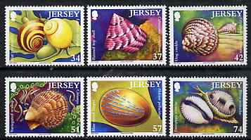 Jersey 2006 Marine Life #6 - Shells perf set of 6 values unmounted mint SG 1264-69, stamps on , stamps on  stamps on marine life, stamps on  stamps on shells