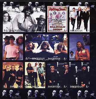 Dagestan Republic 2000 Bee Gees imperf sheetlet containing 12 values unmounted mint, stamps on , stamps on  stamps on music, stamps on  stamps on pops, stamps on  stamps on personalities, stamps on  stamps on rock, stamps on  stamps on 