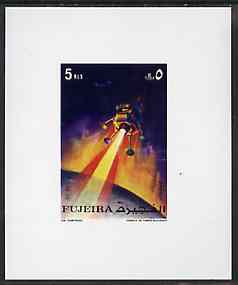 Fujeira 1972 Apollo 15 - Landing on the Moon 5r deluxe sheetlet unmounted mint, stamps on space