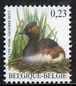 Belgium 2002-09 Birds #5 Black-Necked Grebe 0.23 Euro unmounted mintf SG 3697a, stamps on birds    