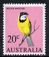 Australia 1966-73 Golden Whistler 20c from decimal def set unmounted mint, SG 394, stamps on , stamps on  stamps on birds    