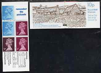 Great Britain 1978-79 Farm Buildings #2 (Northern Ireland) 10p booklet complete, SG FA54, stamps on , stamps on  stamps on farming