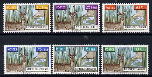 Guinea - Conakry 1961 Reedbuck set of 6 SG 268-73 (Mi 86-91), stamps on animals