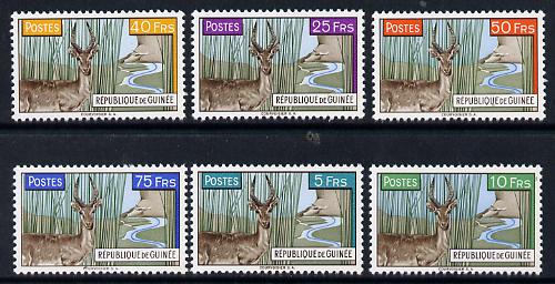 Guinea - Conakry 1961 Reedbuck set of 6 SG 268-73 (Mi 86-91), stamps on , stamps on  stamps on animals  