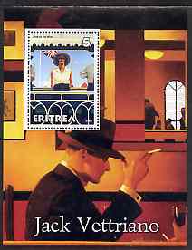 Eritrea 2001 Art of Jack Vettriano #2 perf s/sheet unmounted mint , stamps on arts, stamps on 