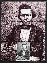 Tadjikistan 2000 World Chess Champions - Paul Morphy perf s/sheet unmounted mint, stamps on , stamps on  stamps on personalities, stamps on  stamps on chess