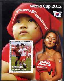 Island of Freedom 2002 Football World Cup #04 perf s/sheet unmounted mint