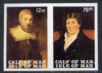 Calf of Man 1969 Paintings from Manx Museum #4 imperf set of 2 unmounted mint (Rosen CA139a-40a), stamps on , stamps on  stamps on arts, stamps on  stamps on museums