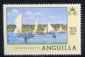 Anguilla 1977-78 Boat Race 35c (from def set) unmounted mint, SG 284, stamps on ships, stamps on sailing
