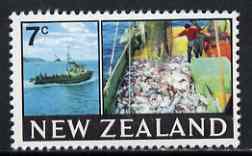 New Zealand 1967-70 Kaita 7c Trawler (from def set) unmounted mint, SG 870, stamps on , stamps on  stamps on fish, stamps on  stamps on fishing, stamps on  stamps on ships
