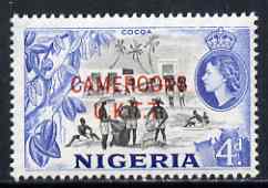 Cameroun 1960-61 Cocoa 4d (from def set) unmounted mint SG T6, stamps on , stamps on  stamps on food, stamps on  stamps on cocoa