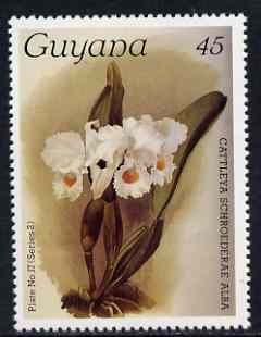 Guyana 1985-89 Orchids Series 2 plate 17 (Sanders Reichenbachia) 45c unmounted mint, SG 1872, stamps on orchids, stamps on flowers