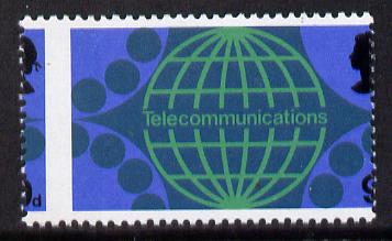 Great Britain 1969  Post Office Technology 9d (Telephone) with vert perfs shifted 4mm unmounted mint, as SG 809, stamps on , stamps on  stamps on communications  postal  science    telephones, stamps on  stamps on technology