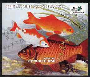 Benin 2003 The Nature Conservancy imperf m/sheet (Fish) unmounted mint, stamps on wildlife, stamps on environment, stamps on fish