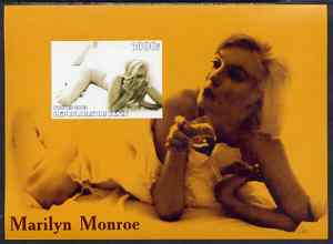 Benin 2003 Marilyn Monroe #2 imperf m/sheet (drinking wine) unmounted mint, stamps on , stamps on  stamps on movies, stamps on  stamps on films, stamps on  stamps on cinema, stamps on  stamps on women, stamps on  stamps on marilyn monroe, stamps on  stamps on wine