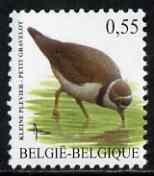 Belgium 2002-09 Birds #5 Plover 0.55 Euro unmounted mint, SG 3701e, stamps on birds, stamps on 