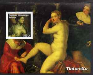 Congo 2003 Nude Paintings by Tintoretto imperf m/sheet unmounted mint, stamps on , stamps on  stamps on arts, stamps on  stamps on tintoretto, stamps on  stamps on nudes, stamps on  stamps on renaissance