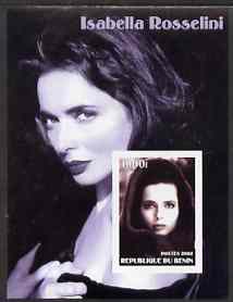 Benin 2002 Isabella Rossellini imperf s/sheet #02 unmounted mint, stamps on , stamps on  stamps on personalities, stamps on  stamps on films, stamps on  stamps on entertainments, stamps on  stamps on cinema