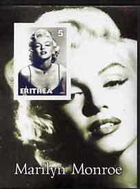 Eritrea 2001 Marilyn Monroe imperf m/sheet #3 unmounted mint, stamps on , stamps on  stamps on marilyn monroe, stamps on films, stamps on cinema, stamps on entertainments, stamps on women