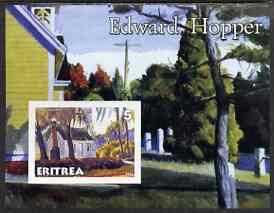 Eritrea 2001 Art of Edward Hopper #1 imperf s/sheet unmounted mint , stamps on , stamps on  stamps on arts, stamps on  stamps on 