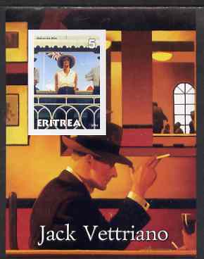 Eritrea 2001 Art of Jack Vettriano #2 imperf s/sheet unmounted mint , stamps on arts, stamps on 