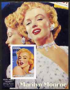 Benin 2003 Marilyn Monroe imperf m/sheet (Movie Fan Magazine) unmounted mint, stamps on marilyn monroe, stamps on films, stamps on cinema, stamps on entertainments, stamps on women
