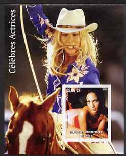 Congo 2003 Jennifer Lopez imperf m/sheet unmounted mint, stamps on personalities, stamps on entertainments, stamps on films, stamps on cinema, stamps on women