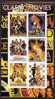 Benin 2003 Classic Movie (Posters) #3 imperf sheetlet containing set of 6 values unmounted mint, stamps on , stamps on  stamps on films, stamps on  stamps on entertainments, stamps on  stamps on cinema, stamps on  stamps on 