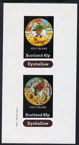 Eynhallow 1982 Fairy Tales (Riding a Horse #1) imperf sheetlet containing set of 2 values unmounted mint, stamps on , stamps on  stamps on fairy tales, stamps on  stamps on literature, stamps on  stamps on children, stamps on  stamps on horses