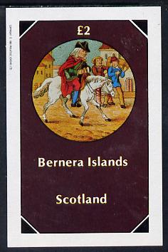 Bernera 1982 Fairy Tales (Riding a Horse) imperf deluxe sheet (£2 value) unmounted mint, stamps on fairy tales, stamps on literature, stamps on children, stamps on horses