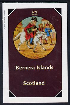 Bernera 1982 Fairy Tales (Riding a Horse) imperf deluxe sheet (2 value) unmounted mint