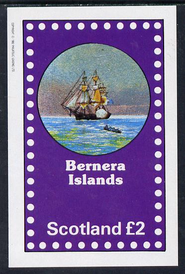 Bernera 1982 Fairy Tales (Adventures on the High Seas) imperf deluxe sheet (Â£2 value) unmounted mint, stamps on , stamps on  stamps on fairy tales, stamps on  stamps on literature, stamps on  stamps on children, stamps on  stamps on ships