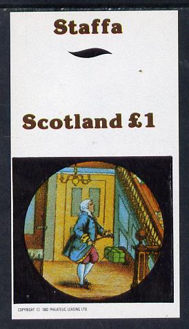 Staffa 1982 Fairy Tales (High Society) imperf souvenir sheet (Â£1 value) unmounted mint, stamps on fairy tales, stamps on literature, stamps on children, stamps on 