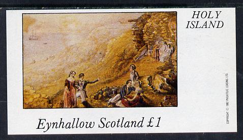 Eynhallow 1982 Country Life (the Picnic) imperf souvenir sheet (£1 value) unmounted mint, stamps on 