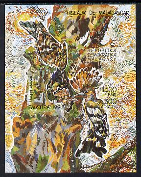 Malagasy Republic 1991 Birds imperf m/sheet (Woodpeckers) unmounted mint, stamps on birds     woodpecker