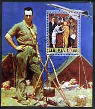 Liberia 2006 Scouts & Concorde #2 perf s/sheet cto used, stamps on scouts, stamps on concorde, stamps on rockwell