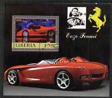 Liberia 2006 Enzo Ferrari #2 perf m/sheet cto used, stamps on , stamps on  stamps on cars, stamps on  stamps on ferrari, stamps on  stamps on 