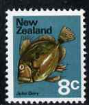 New Zealand 1973-76 John Dory Fish 8c (from no wmk def set) unmounted mint, SG 1015, stamps on , stamps on  stamps on fish