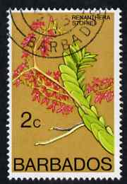 Barbados 1974-77 Renanthera storiei 2c Orchid fine cds used SG 486, stamps on , stamps on  stamps on flowers, stamps on  stamps on orchids