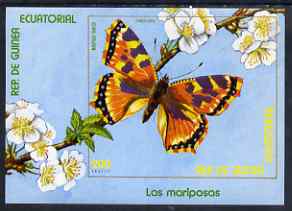 Equatorial Guinea 1976 Butterflies 200ek perf souvenir sheet unmounted mint, stamps on butterflies