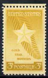 United States 1948 Honouring Gold Star Mothers 3c unmounted mint, SG 966, stamps on , stamps on  stamps on death