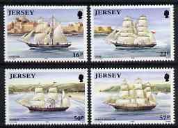 Jersey 1992 Ship Building perf set of 4 unmounted mint SG 579-82, stamps on , stamps on  stamps on ships, stamps on  stamps on 