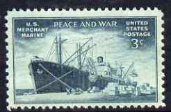 United States 1946 US Mercantile Marine 3c unmounted mint, SG 936, stamps on ships