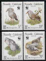 New Caledonia 1998 WWF - The Kagu perf set of 4 unmounted mint SG 1150-53, stamps on , stamps on  stamps on birds, stamps on  stamps on  wwf , stamps on  stamps on 