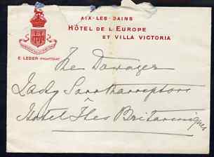 Great Britain 1907 Letter from PRINCESS CHRISTIAN to the Lady Southampton saying Baby Gibbs Husband has died suddenly the day after his Father Ld Aldenham, complete with ..., stamps on royalty, stamps on 