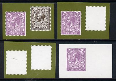 Nauru 1976 Stamp Anniversary 10c (SG 147) set of 4 unmounted mint IMPERF progressive proofs on gummed paper , stamps on , stamps on  stamps on stamp centenary, stamps on stamp on stamp, stamps on  stamps on stamponstamp